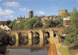 B97199 durham cathedral castle and elevet bridge     uk