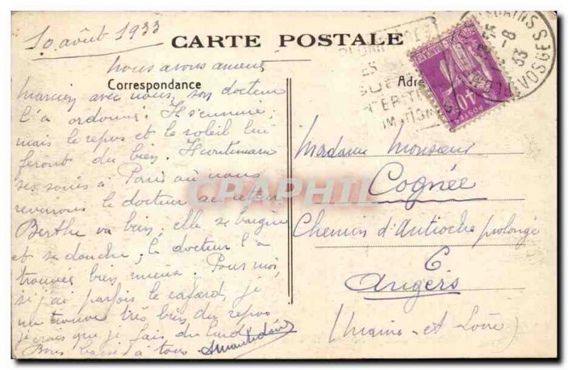 Plombieres les Bains - Vue Generale North jack Old Postcard