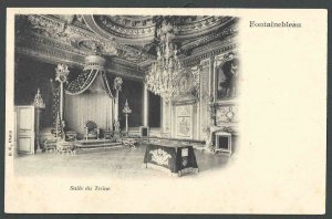 Ca 1900 PPC* France Fontainebleau The Throne Room Of The  Palace Mint UDB