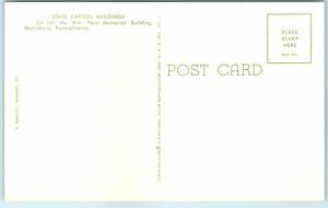 Postcard - State Capitol Buildings, Harrisburg, Pennsylvania 