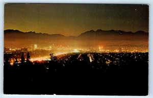 VANCOUVER Night View from Little Mountain B.C. CANADA Postcard