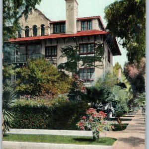 1908 Riverside, CA Mission Inn Hotel Litho Photo by WG MacFarlane Postcard A188