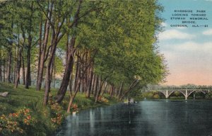 GADSDEN, Alabama , 30-40s ; Riverside Park Looking toward Etowah Memorial Bridge