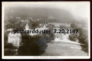 h5234 - MONTREAL Quebec 1923 McGill University. Real Photo Postcard