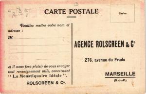 CPA La Mostiquaire. L'Agence Rolscreen n Co. MARSEILLE publicite (a4797)