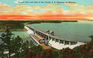 Missouri MO, Dam And Lake Of The Ozarks U. S. Highway 54 Vintage Postcard