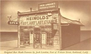 HEINOLDS First & Last Chance Jack London Bar Oakland, CA Saloon Vintage Postcard