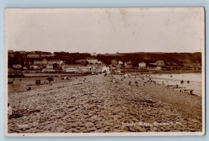Devon England Postcard Pebble Ridge Westward Ho c1930's Vintage RPPC Photo