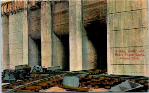 1910s Pedro Miguel Locks Panama Canal Construction Postcard