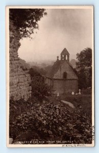 RPPC Killpeck Church from the Castle Herefordshire England UK Postcard