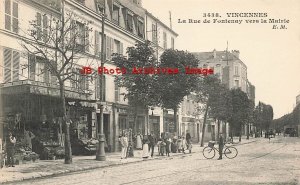 France, Vincennes, La Rue De Fontenay Vern La Mairie, No 3438