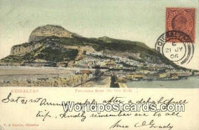 Old Mole Gibralter 1906 Missing Stamp 