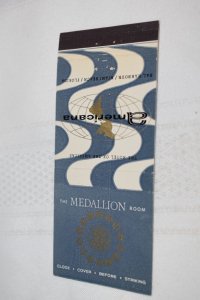 The Medallion Room Americana 30 Rear Strike Matchbook Cover