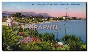 Old Postcard surroundings Toulon Sablette les Bains Vue Generale