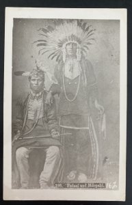 Mint Real Picture Postcard Native American Indians Padani & Mdopabi