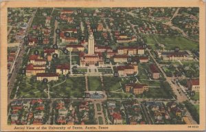 Postcard Aerial University Texas Austin Texas TX