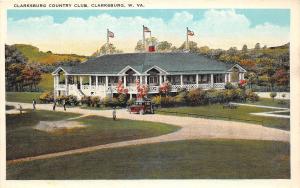 C56/ Clarksburg West Virginia WV Postcard c1910 Country Club House