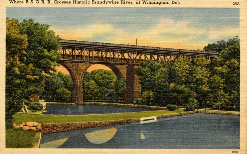 DE - Wilmington. Baltimore & Ohio Bridge across Brandywine River