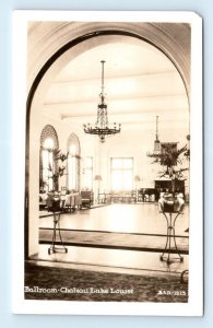 RPPC Ballroom Chateau Lake Louise interior ALBERTA Canada Postcard