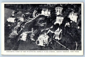 1940 Mount Vernon New York Postcard Birdseye View Wartburg Orphan Farm School