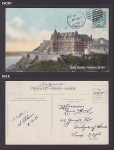 Postcard, CANADA, Quebec, Hotel, Chateau Frontenac