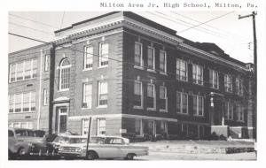 MILTON PA AREA JUNIOR HIGH SCHOOL POSTCARD 1950s