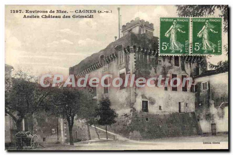 Postcard Old Cagnes-sur-mer former Grimaldi castle