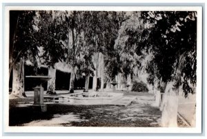 c1920's Naval Hospital Gardens View Mare Island Vallejo CA RPPC Photo Postcard