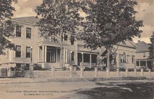 Liberty New York Louise Young Memorial Hall Antique Postcard K43814