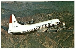 Garuda Indonesian Airways Lockheed L 188C Electra Airplane Postcard