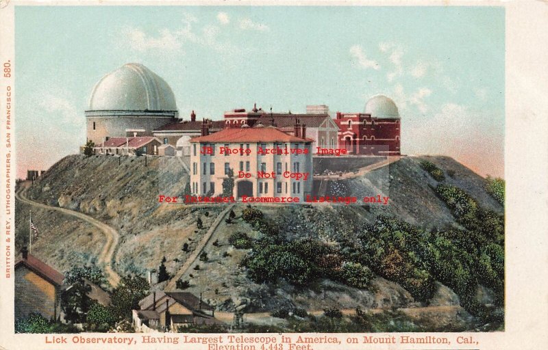 CA, Mount Hamilton, California, Lick Observatory, Exterior, Britton & Rey Pub