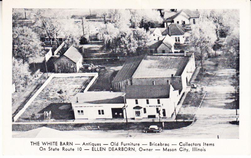 The White Barn Antiques, Mason City Aerial View