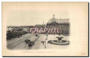 Old Postcard Bordeaux Customs Customs The Customs and south quays