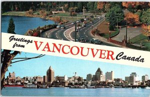 Postcard GAS STATION SCENE Vancouver British Columbia BC AJ4333