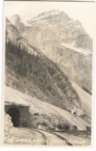 RPPC Postcard Upper Spiral Tunnels Field BC Canada