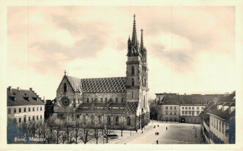 Switzerland Basel Münster RPPC 04.83