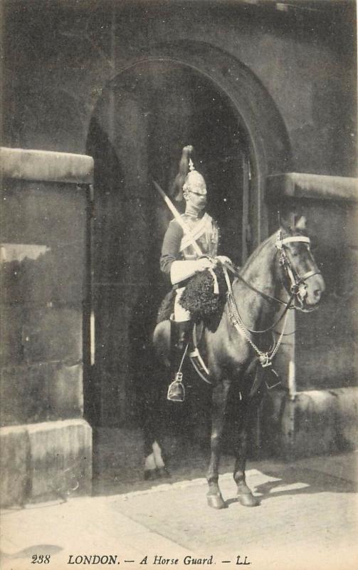 A Horse Guard London Soldier England Postcard