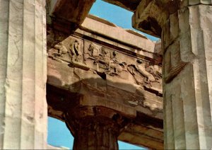 Greece Athens Acropolis The Parthenon Details Of The W Frieze