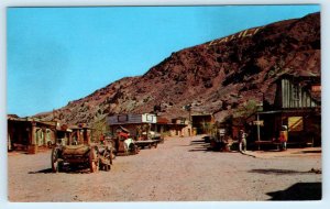 CALICO GHOST TOWN Near Yermo, California CA ~ MINING CAMP Street Scene Postcard