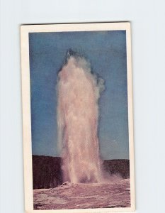 Postcard Old Faithful Yellowstone National Park Wyoming USA