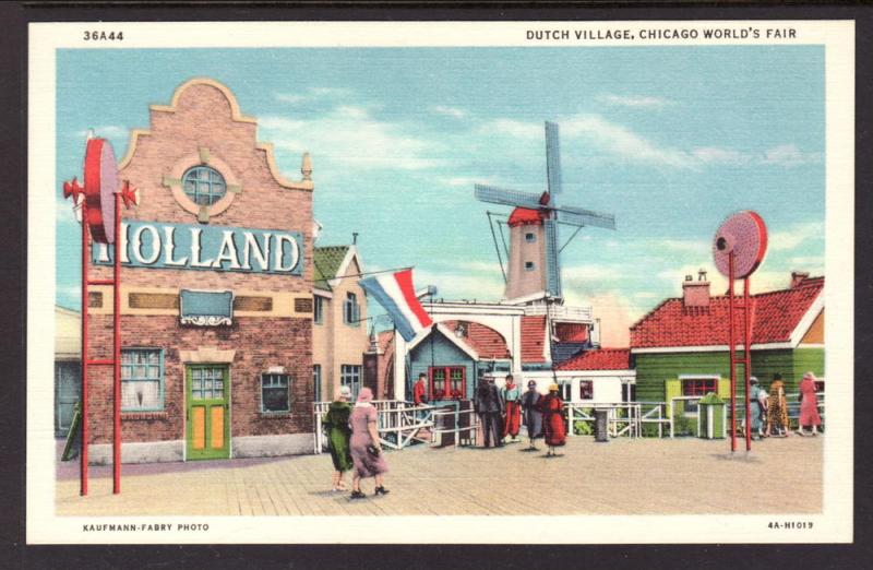 Dutch Village,Chicago's World Fair Postcard