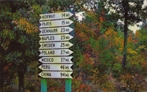 Famous Maine Sign Post