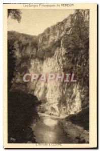 Old Postcard The Verdon Gorge Scenic L Arrive in Issane