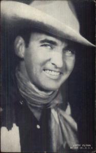 Cowboy Actor Arcade Exhibit Card c1920s-30s LEFTY FLYNN