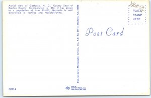 c1960s Gastonia, Gaston Coutny, NC Downtown Birds Eye Store Shops Chrome PC A300