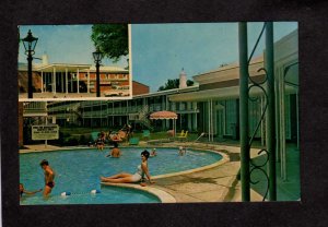 AL Ramada Inn Hotel Motel Mobile Alabama Postcard Pool