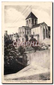 Postcard Old St Savin sur Gartempe (Vienne) The Bedside of I Abbey Church