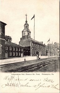 Independence Hall Philadelphia Pennsylvania UDB Cancel WOB WOF Postcard 