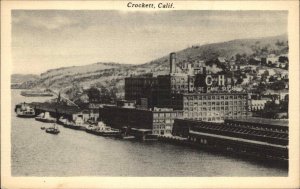Crockett California CA C and H Cane Sugar Factory Vintage Postcard
