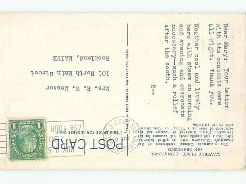 Linen STREET SCENE San Francisco California CA W5151